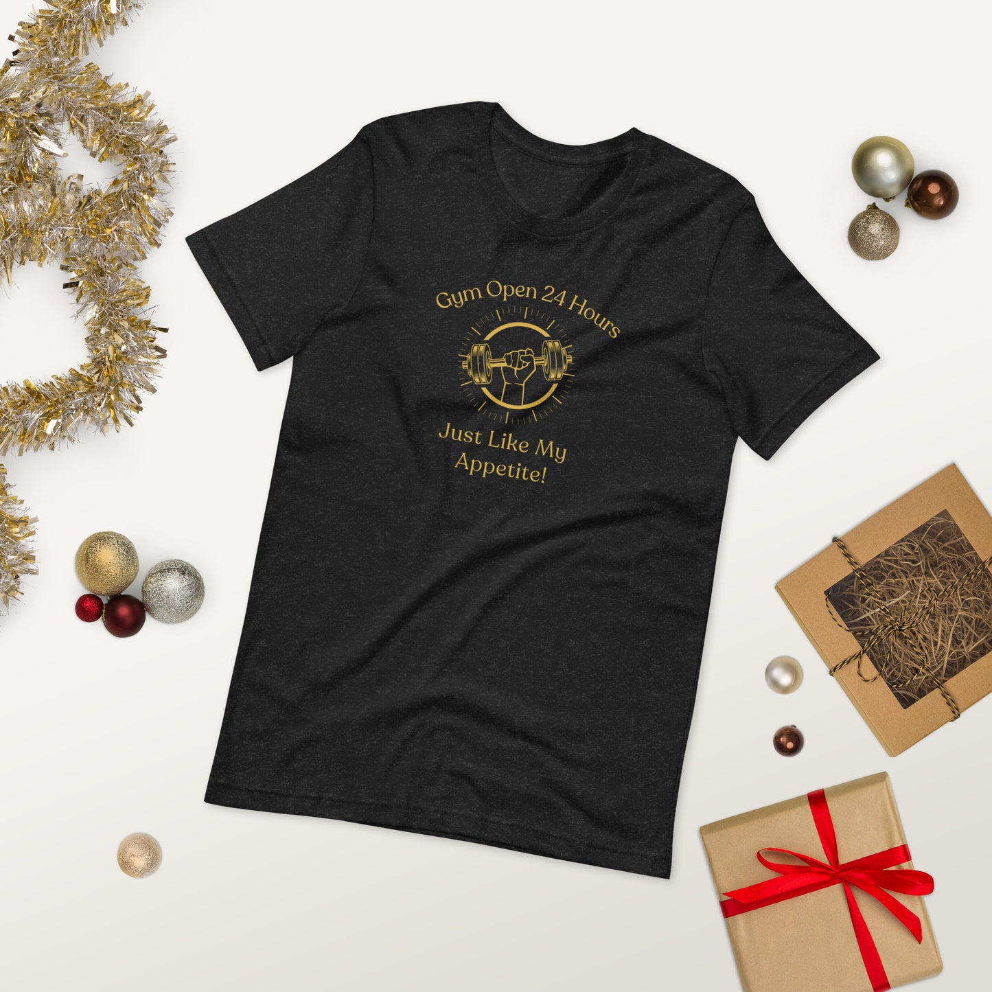 Gym Open 24 Hours – Just Like My Appetite! Men's T-Shirt