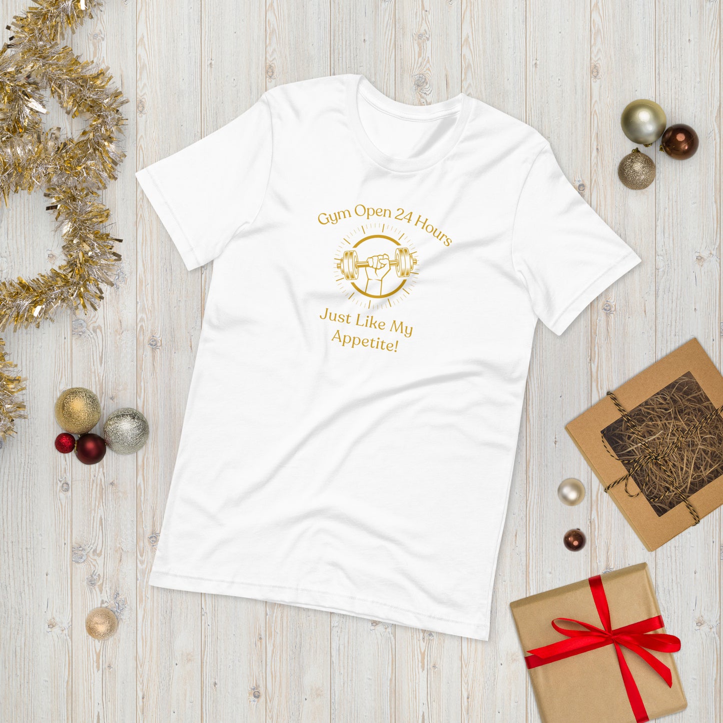 Gym Open 24 Hours – Just Like My Appetite! Men's T-Shirt